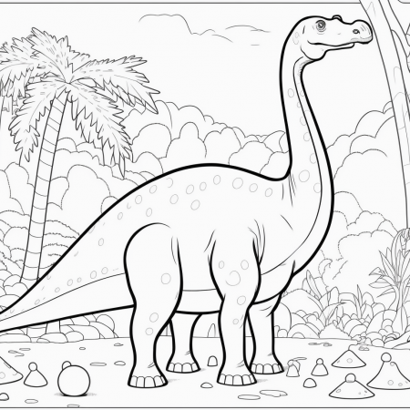 omalovánky Brachiosaurus